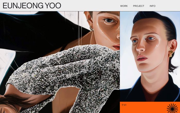 Screenshot of Eun Jeong Yoo website