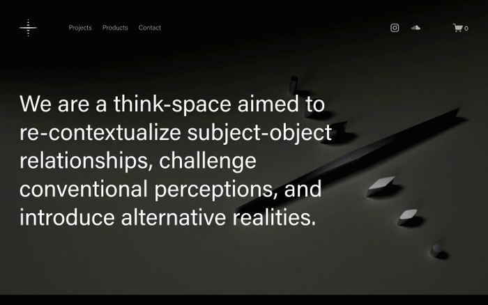 Inspirational website using Acumin font
