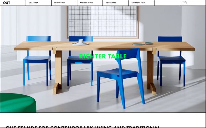 Screenshot of Out Objekte Unserer Tage website