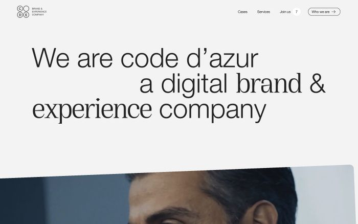 Inspirational website using Cirka and Helvetica Neue font