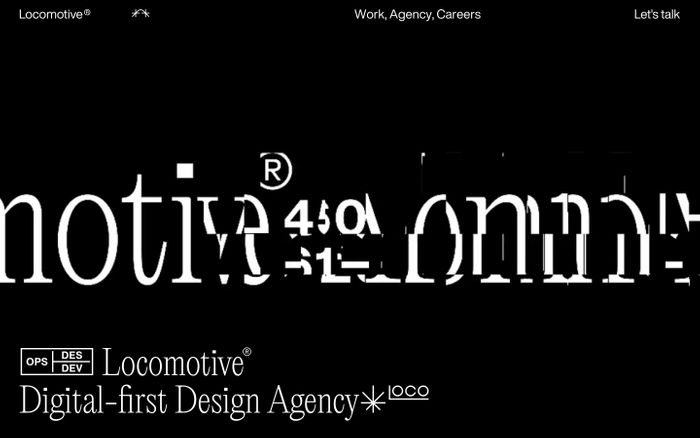 Inspirational website using Helvetica Now and Locomotive font