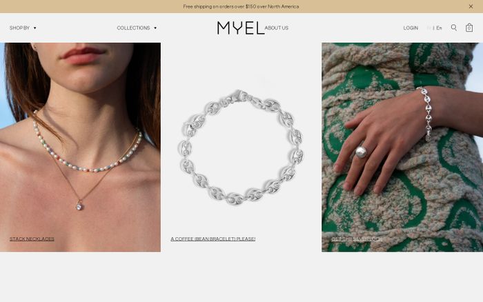 Screenshot of Myel Design website