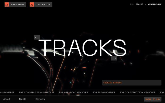 Screenshot of Composit Tracks website