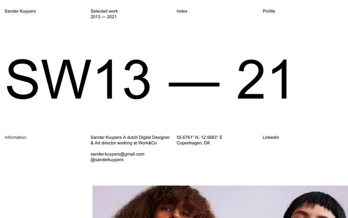 Inspirational website using Maison Neue font