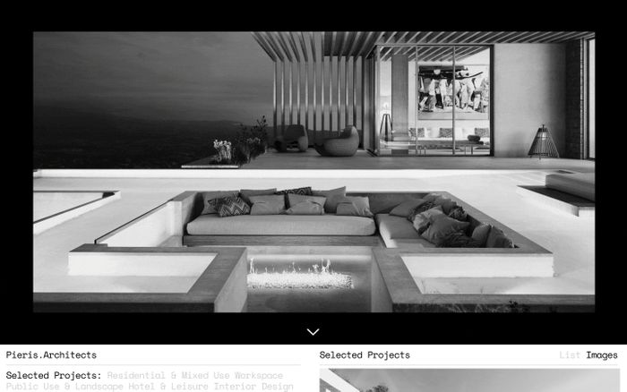 Screenshot of Pieris.Architects website