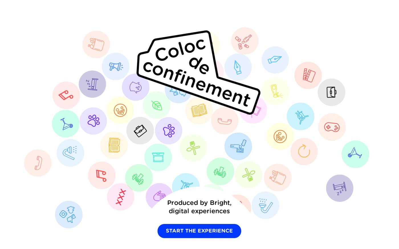 Screenshot of colocdeconfinement website