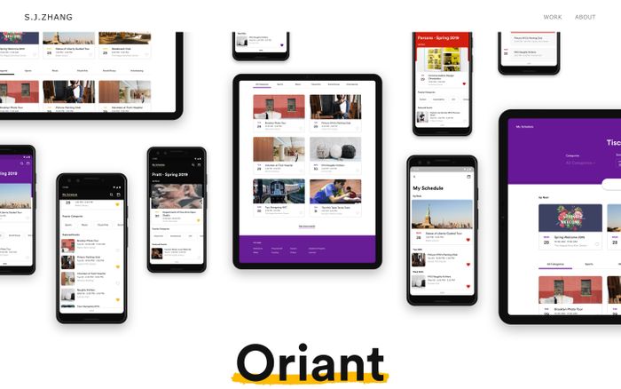 Screenshot of Oriant website