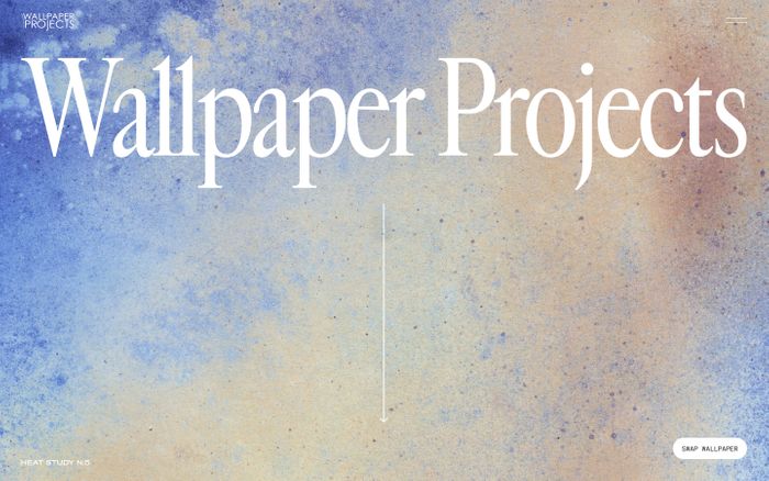 Screenshot of Wallpaper Projects website