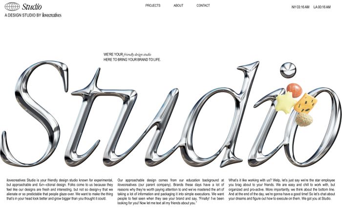 Inspirational website using Adobe Caslon, Adobe Garamond and Arial Narrow font