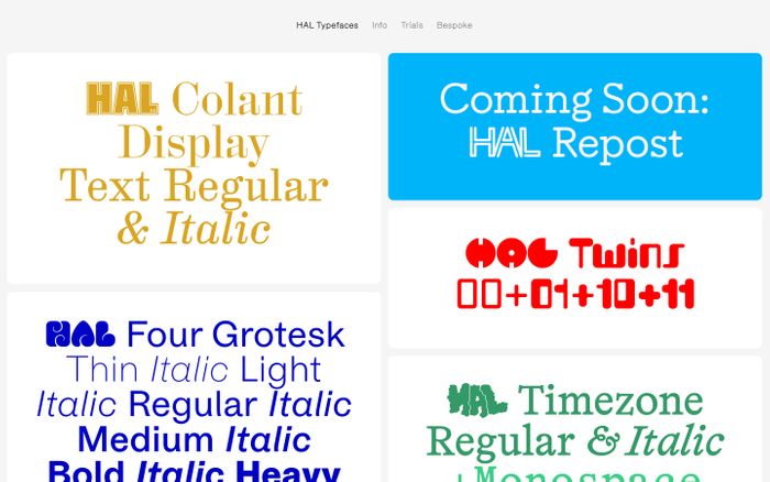 Inspirational website using Matex font