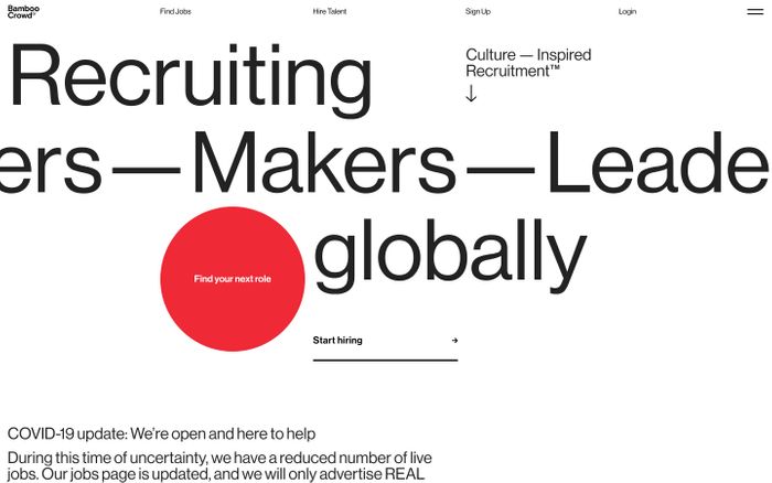 Inspirational website using Gza and Neue Haas Grotesk font