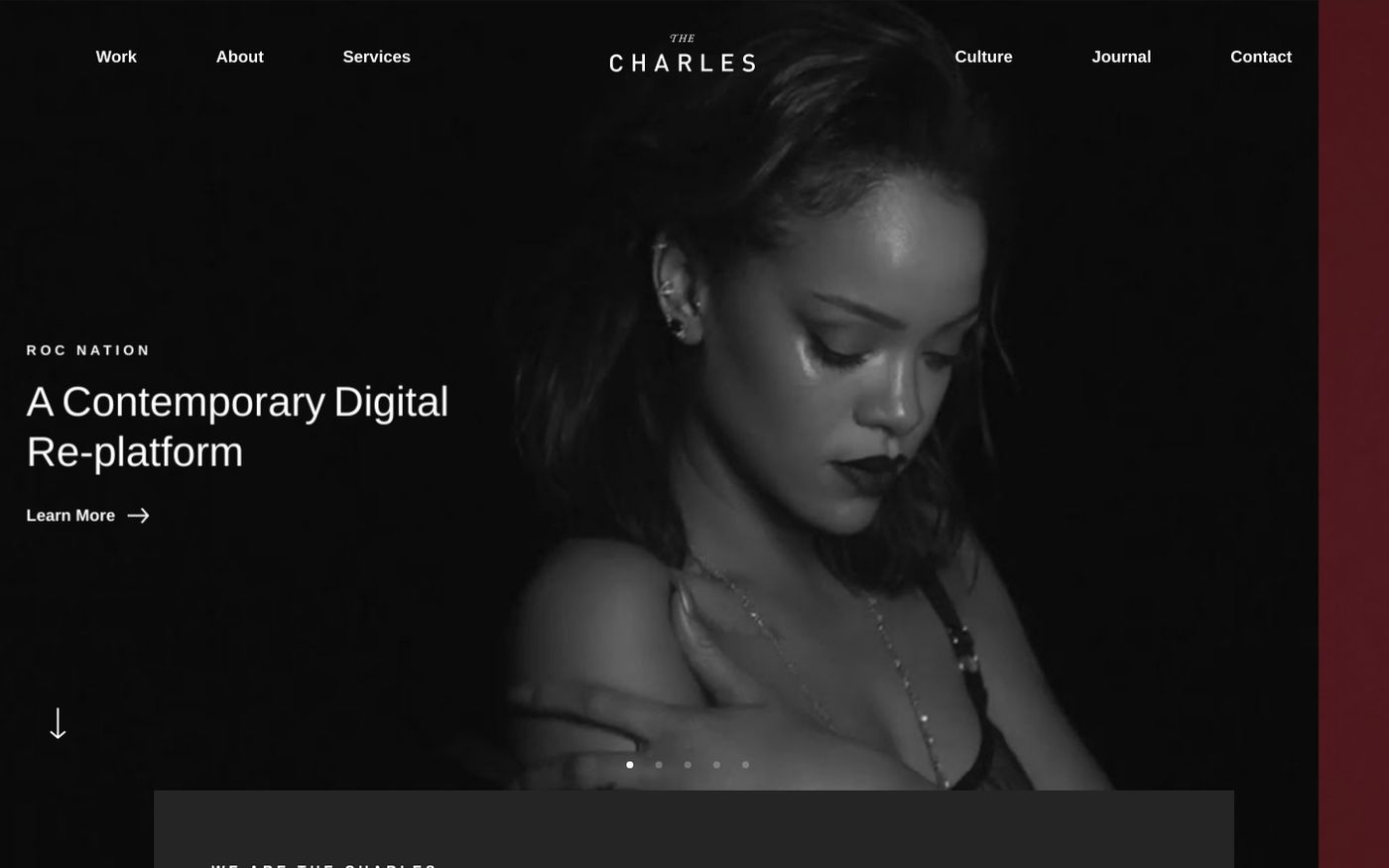 Screenshot of The Charles NYC website