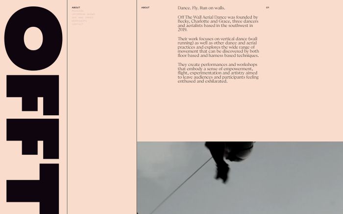 Inspirational website using GT Ultra and Pitch Sans font