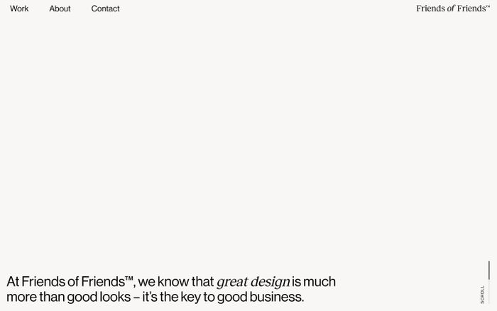 Inspirational website using Neue Haas Grotesk and Reckless font