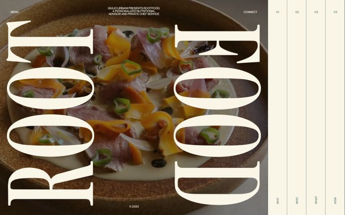 Inspirational website using Editorial New and Neue Montreal font