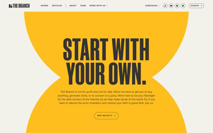 Inspirational website using Basis Grotesque, Financier, Manuka and Regular font