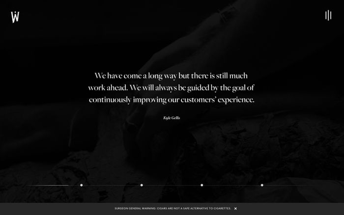 Inspirational website using Athelas, Freight Big and Gibson font