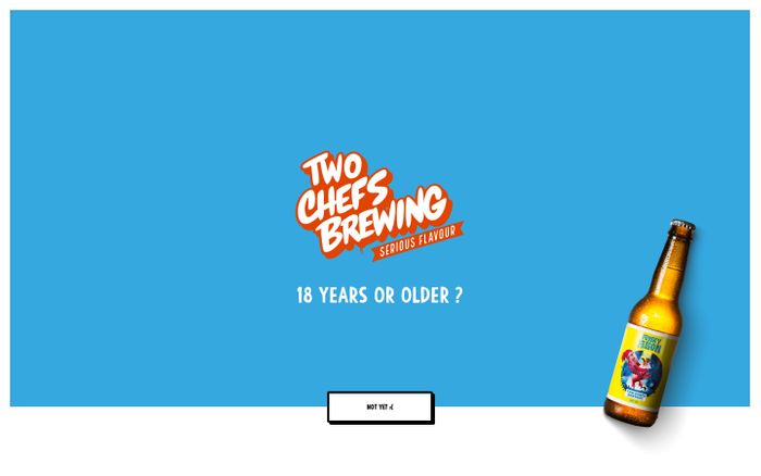 Screenshot of Two Chefs Brewing website