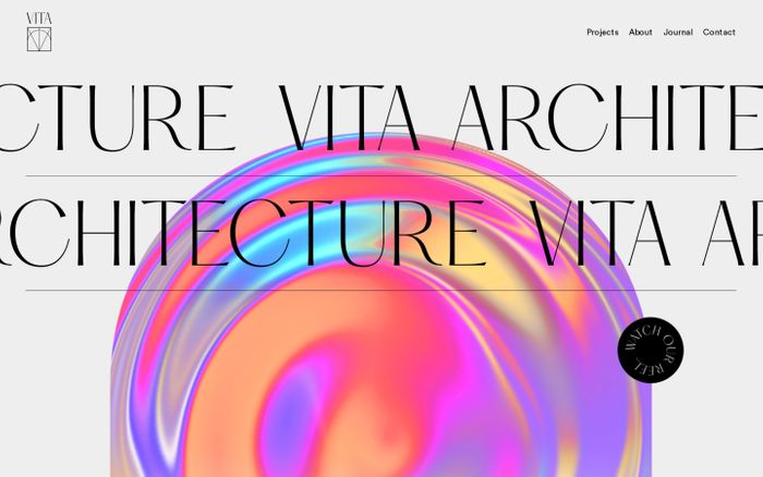 Screenshot of Vita Architecture website