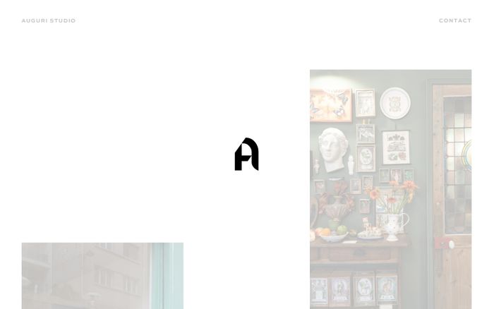 Screenshot of Auguri studio website
