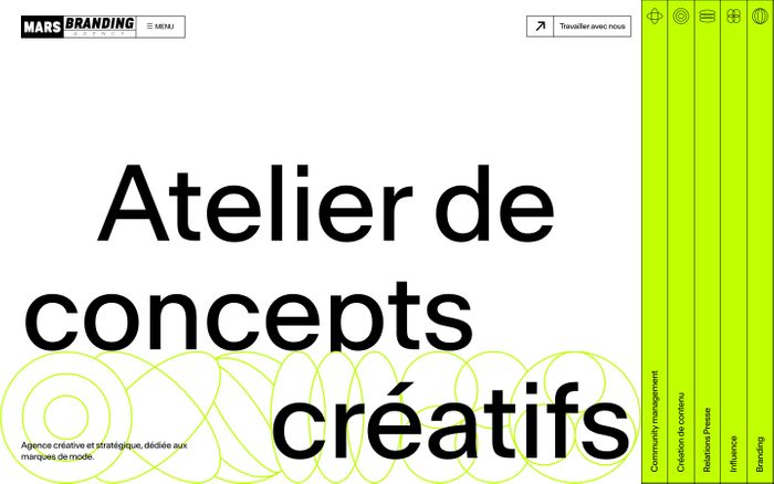 Inspirational website using Antarctica font