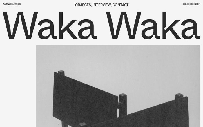 Screenshot of Waka Waka website