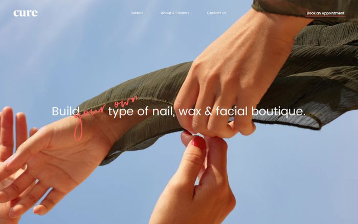 Inspirational website using Noe Display, Northwell, Poppins and Sofia font