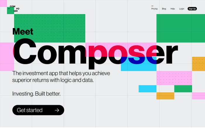 Inspirational website using Inter and Neue Haas Grotesk font