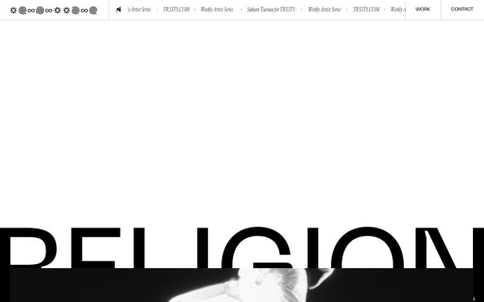 Inspirational website using Cardinal and Neue Machina font