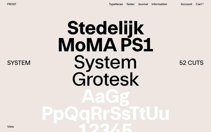 Inspirational website using FT Polar font