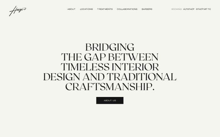 Inspirational website using GT America Expanded and Roxborough CF font