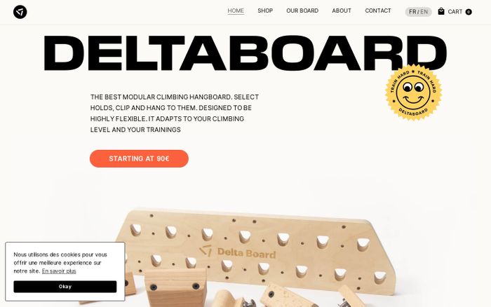 Screenshot of Deltaboard website