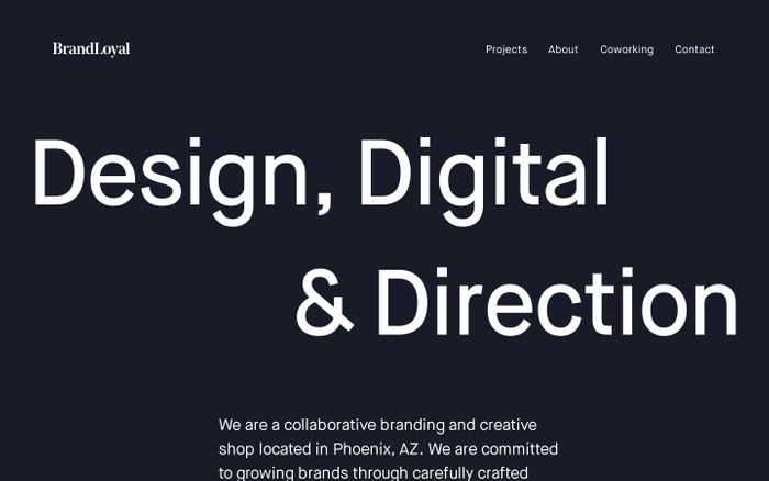 Inspirational website using Maison Neue and Noe Display font