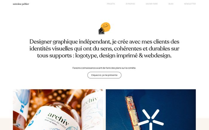 Inspirational website using Manrope and Recoleta font