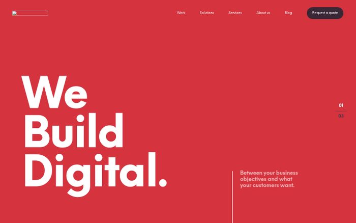 Inspirational website using Neue Einstellung font
