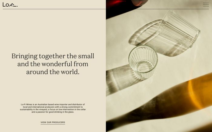 Inspirational website using Domaine Display font