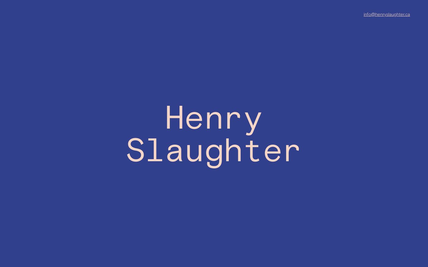 Screenshot of Henry Slaughter website