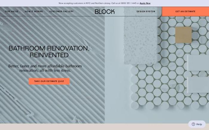 Screenshot of Blockrenovation website
