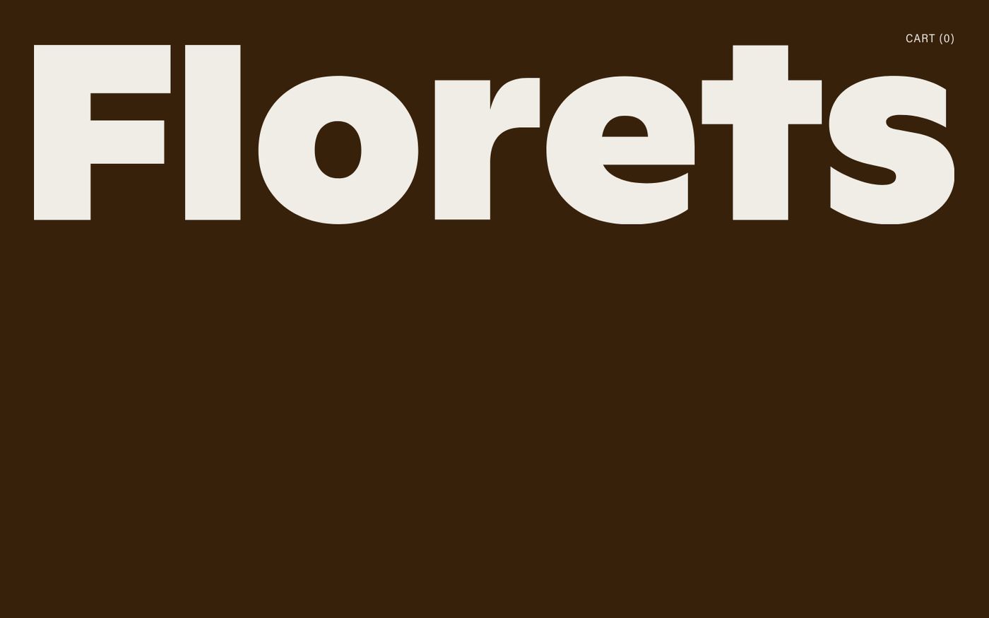 Screenshot of Florets website