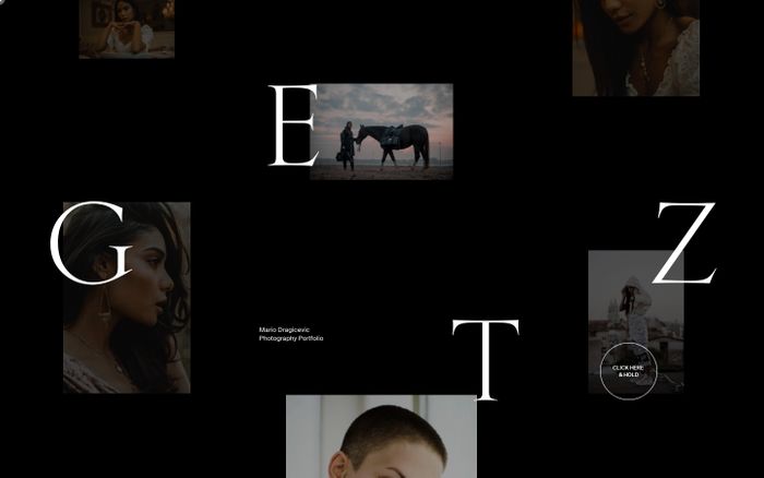 Inspirational website using Empirica and Suisse Int'l font