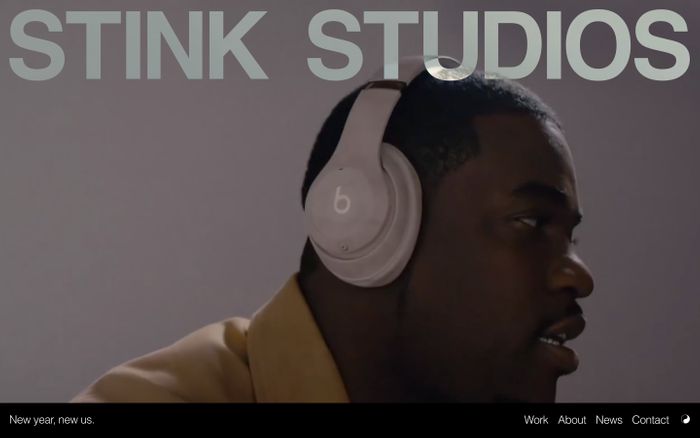 Screenshot of Stink Studios website