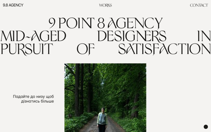 Inspirational website using Inter and Sinistre font