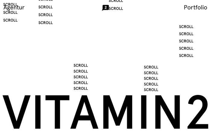Screenshot of Vitamin 2 website