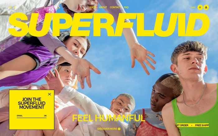Screenshot of Superfluid website