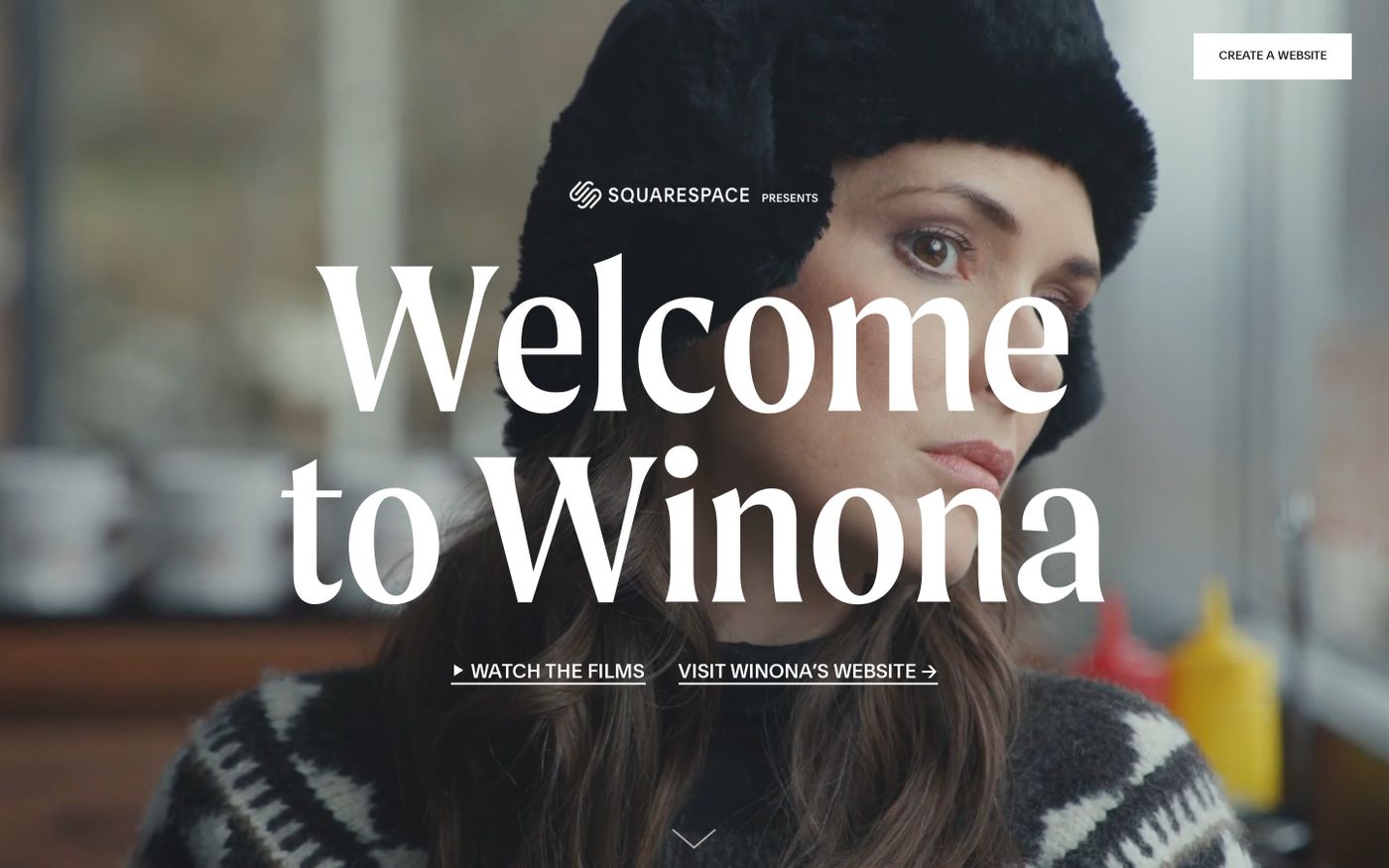 Screenshot of Welcome to Winona website