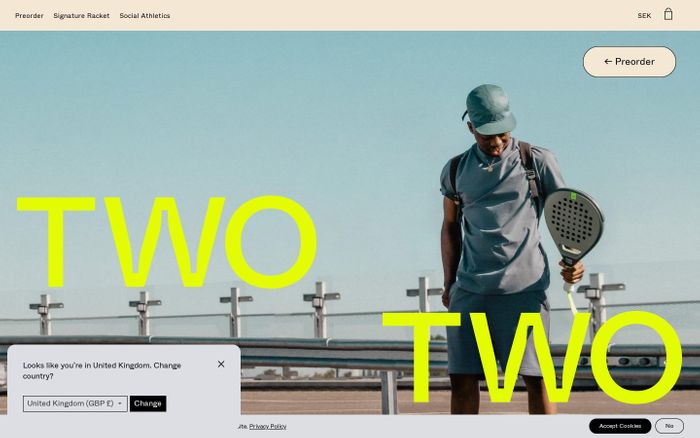 Screenshot of TwoTwo website