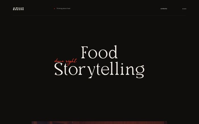 Inspirational website using Biotif font