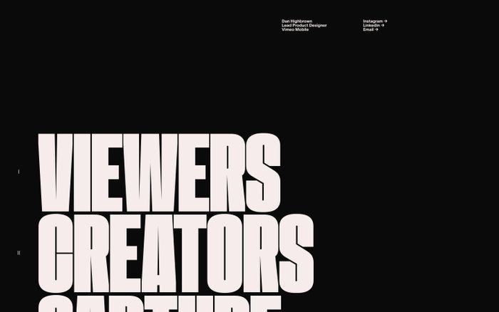 Inspirational website using A2 Gothic X Condensed, Reckless and TWK Lausanne font