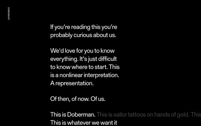 Screenshot of Doberman culture website