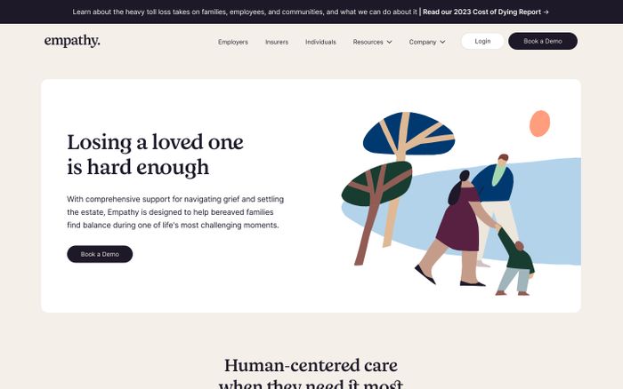 Inspirational website using Inter font